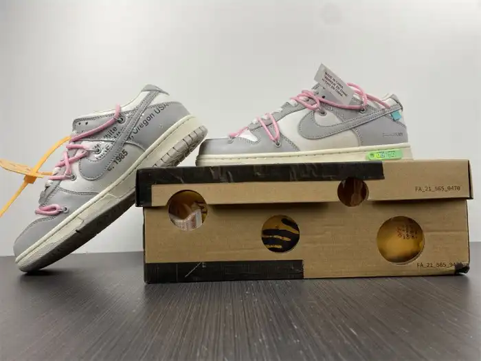 Rep Nike Dunk Low Off-White Lot 9 DM1602-109