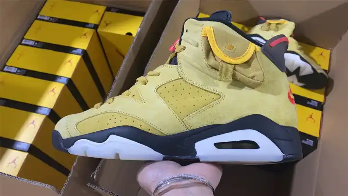 Cheap AIR JORDAN 6 YELLOW X TRAVIS SCOTT CN1084-300