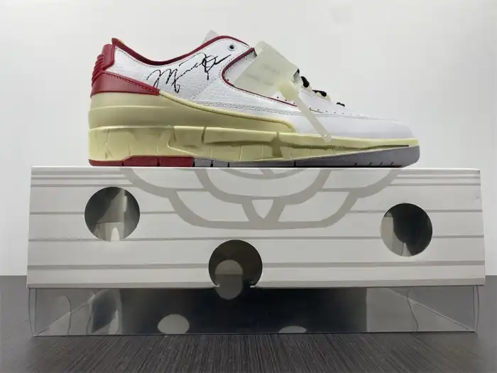 Cheap Jordan 2 Retro Low SP Off-White White Red DJ4375-106