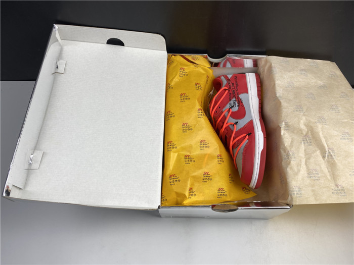 OFF-WHITE x Dunk Low 'University Red' CT0856-600