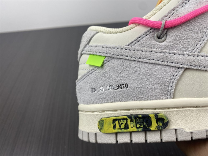 Onekick Nike Dunk Low Off-White Lot 17 DJ0950-117