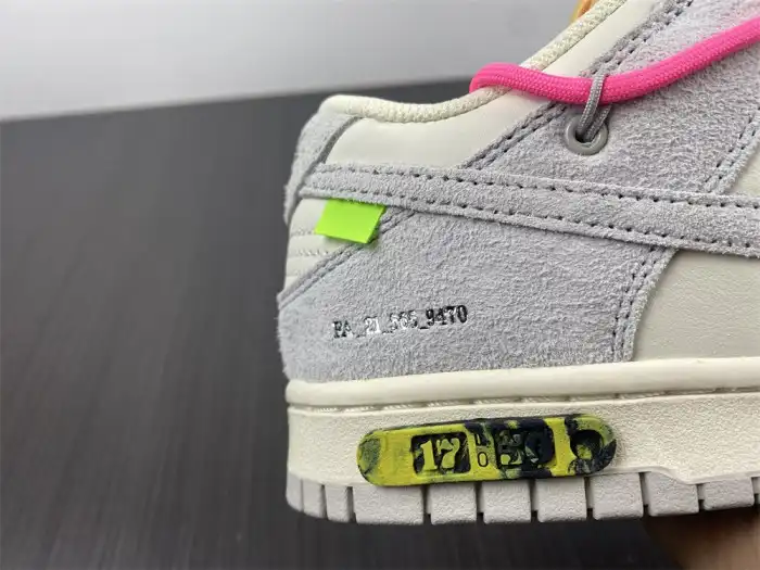 Cheap Nike Dunk Low Off-White Lot 17 DJ0950-117