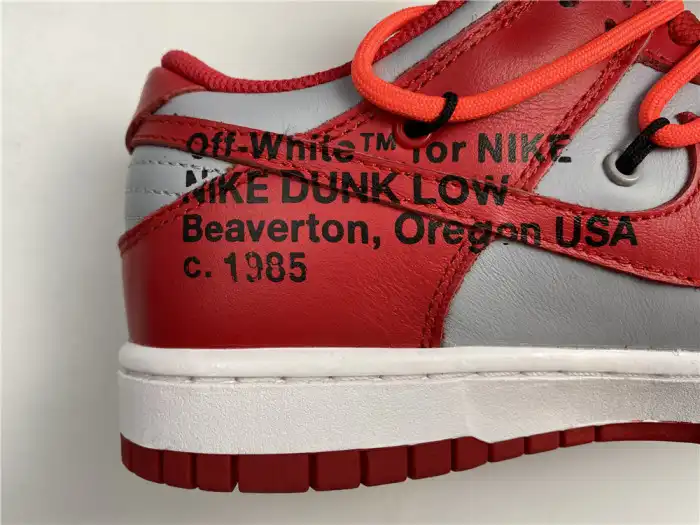 Cheap OFF-WHITE x Dunk Low 'University Red' CT0856-600