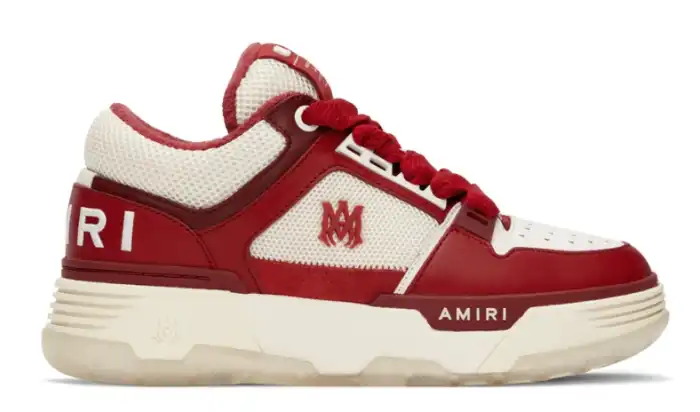 AMIRI White & Red MA-1 Sneakers