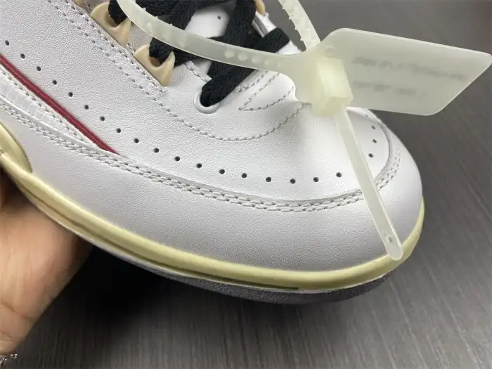 Cheap Jordan 2 Retro Low SP Off-White White Red DJ4375-106