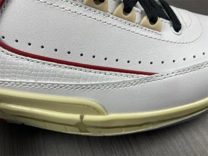 Cheap Jordan 2 Retro Low SP Off-White White Red DJ4375-106