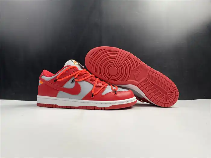 Cheap OFF-WHITE x Dunk Low 'University Red' CT0856-600