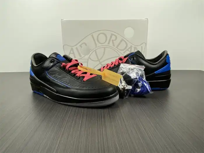 Rep Jordan 2 Retro Low SP Off-White Black Blue DJ4375-004