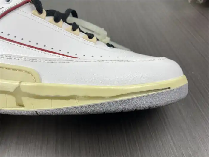 Cheap Jordan 2 Retro Low SP Off-White White Red DJ4375-106