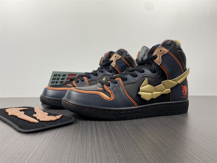 Onekick Gundam x Nike SB Dunk High Banshee DH7717-400