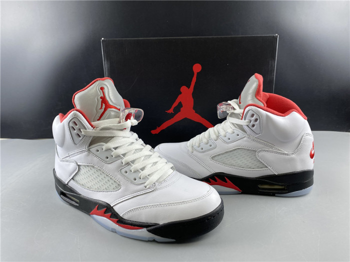 Air Jordan 5 Retro Fire Red Silver Tongue (2020) DA1911-102