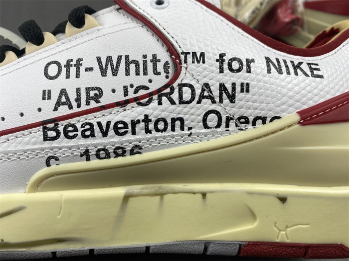 Jordan 2 Retro Low SP Off-White White Red DJ4375-106