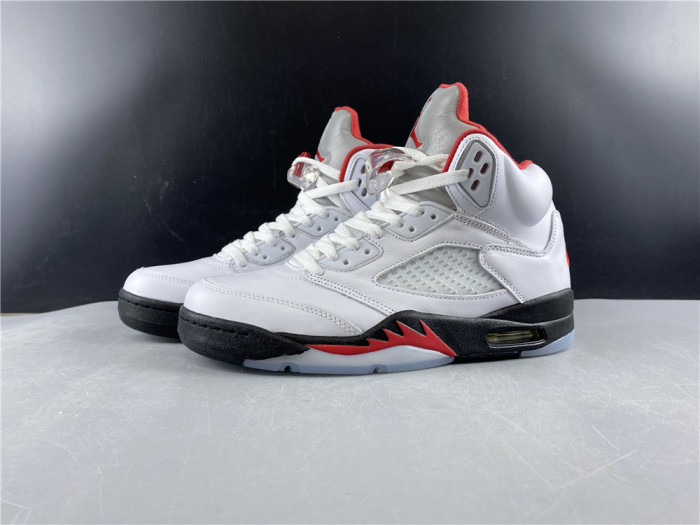 Air Jordan 5 Retro Fire Red Silver Tongue (2020) DA1911-102