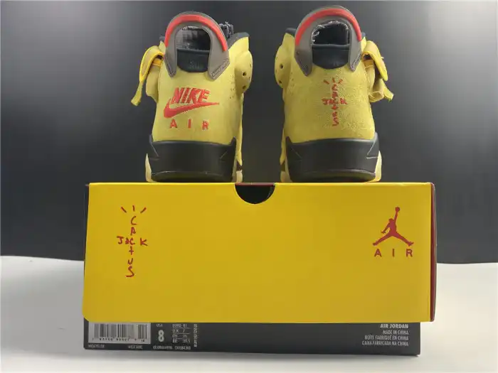 Cheap AIR JORDAN 6 YELLOW X TRAVIS SCOTT CN1084-300