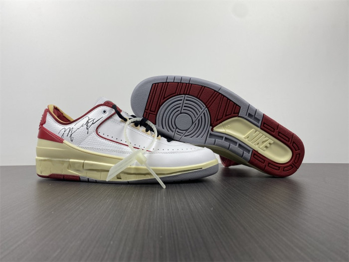 Jordan 2 Retro Low SP Off-White White Red DJ4375-106