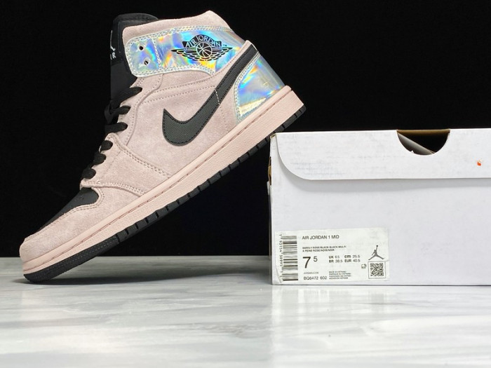 Onekick Air Jordan 1 Mid Dirty Powder Iridescent (W) BQ6472-602