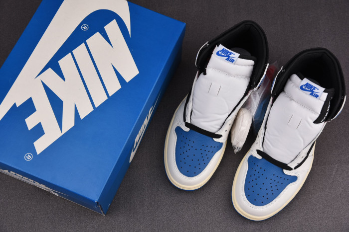 Onekick Air Jordan 1 Travis Scott Blue and White DH3227-105