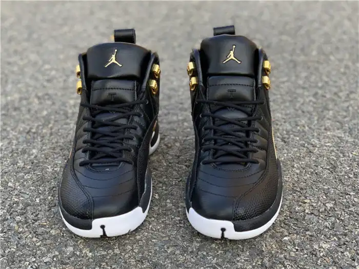 Cheap Air Jordan 12 Retro 'Reptile' Black Metallic Gold-White AO6068-007