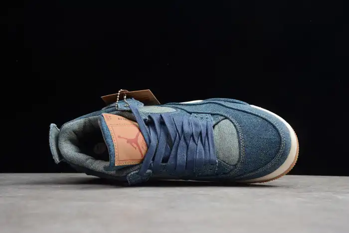 Cheap Levi's x Nike Air Jordan 4 Denim AO2571-401