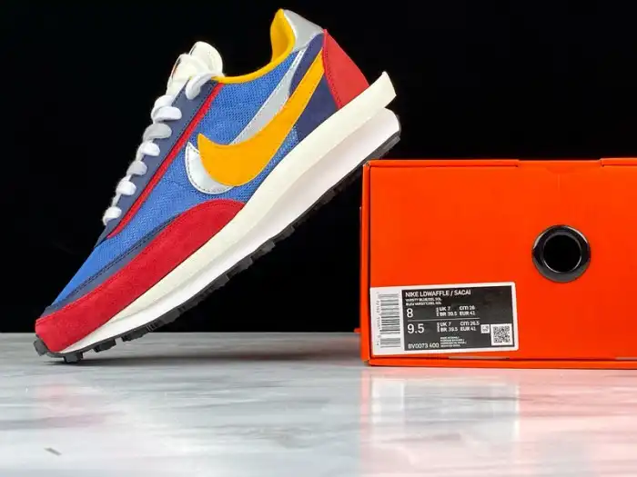 Cheap Sacai x Nike LDWaffle Trainer Varsity Blue Varsity Red BV0073-400