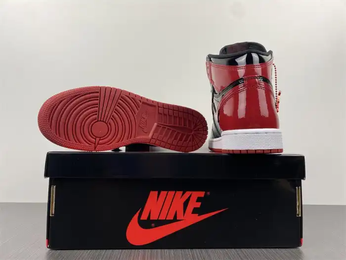 Rep Air Jordan 1 High OG Bred Patent 555088-063