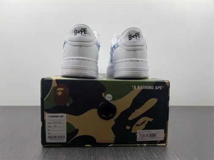 Rep A BATHING APE SK8 STA LOW WHITE ABC CAMO BLUE