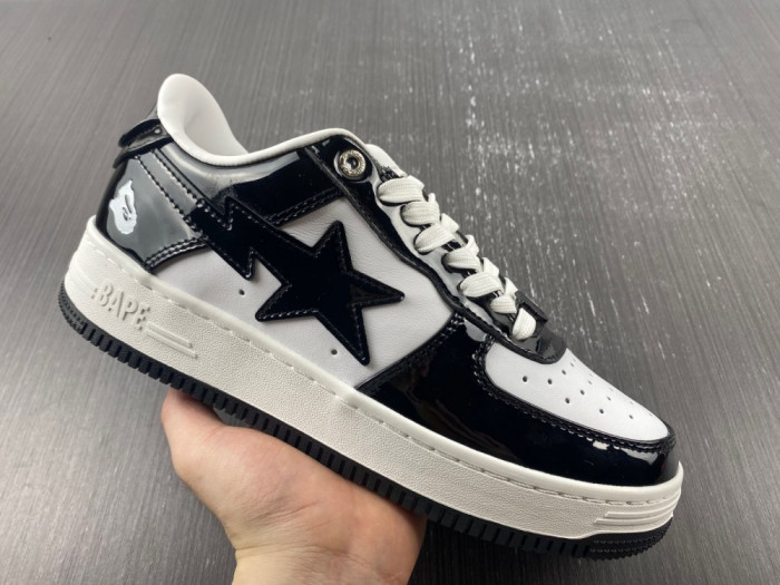 A BATHING APE BAPE STA LOW BLACK 1H70191001