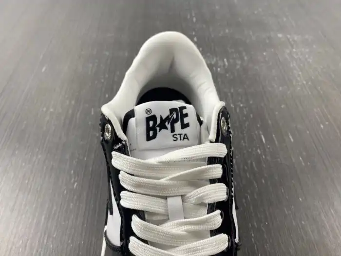 Rep A BATHING APE BAPE STA LOW BLACK 1H70191001