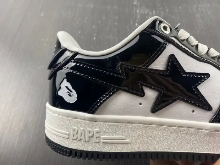 A BATHING APE BAPE STA LOW BLACK 1H70191001