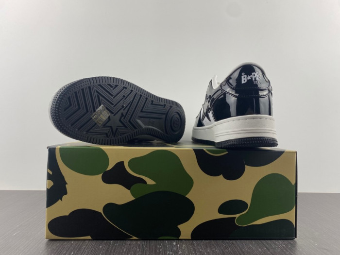 A BATHING APE BAPE STA LOW BLACK 1H70191001