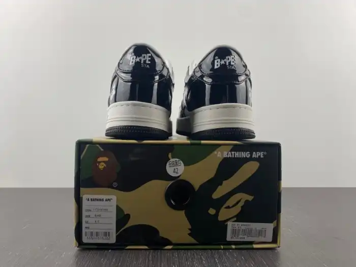 Rep A BATHING APE BAPE STA LOW BLACK 1H70191001