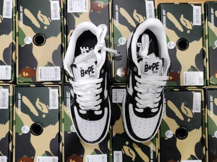 A BATHING APE BAPE STA LOW BLACK 1H70191001