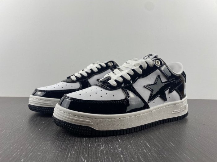 A BATHING APE BAPE STA LOW BLACK 1H70191001