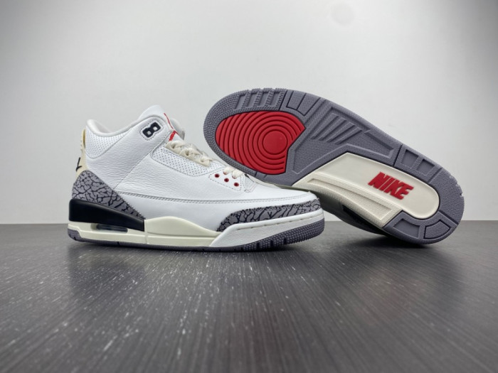 Onekick Air Jordan 3 White Cement Reimagined Shoes DN3707-100