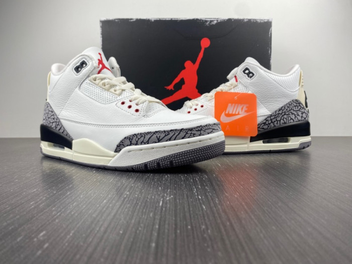 Onekick Air Jordan 3 White Cement Reimagined Shoes DN3707-100