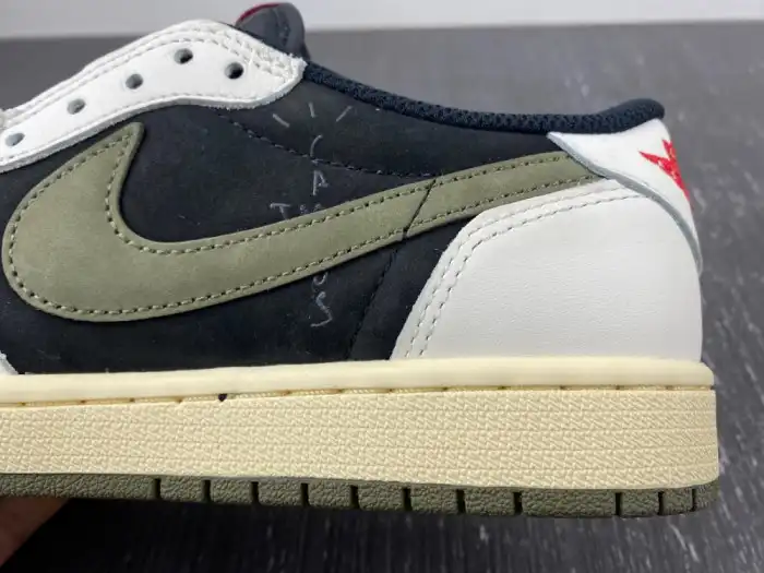 Cheap Travis Scott x Air Jordan Air Jordan 1 Retro Low OG Olive DZ4137-106