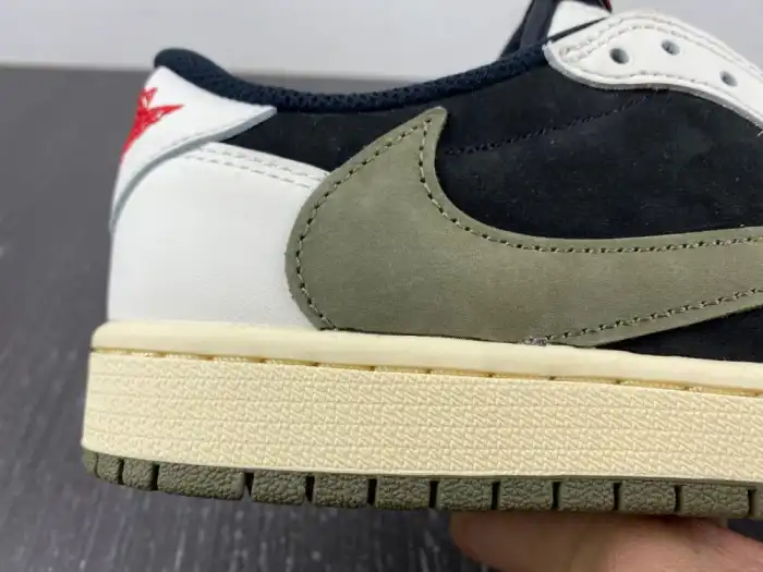 Cheap Travis Scott x Air Jordan Air Jordan 1 Retro Low OG Olive DZ4137-106