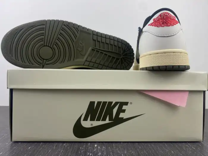 Cheap Travis Scott x Air Jordan Air Jordan 1 Retro Low OG Olive DZ4137-106