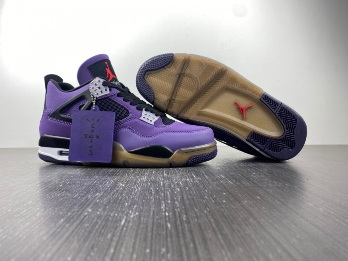 JORDAN 4 RETRO TRAVIS SCOTT PURPLE (FRIENDS AND FAMILY) 766296 LN4