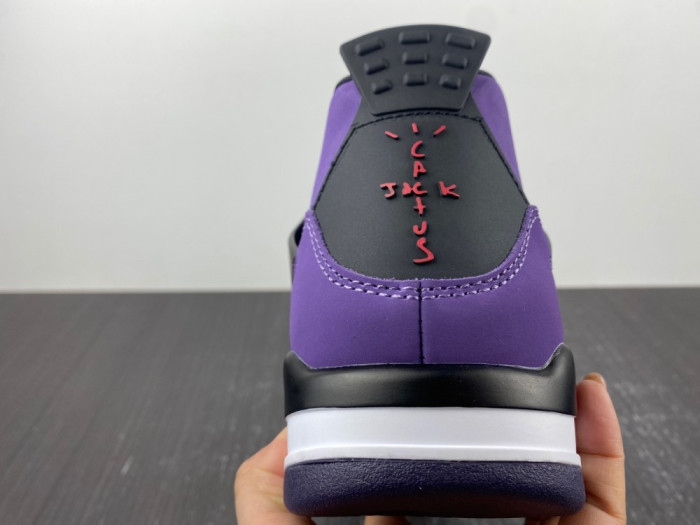 JORDAN 4 RETRO TRAVIS SCOTT PURPLE (FRIENDS AND FAMILY) 766296 LN4