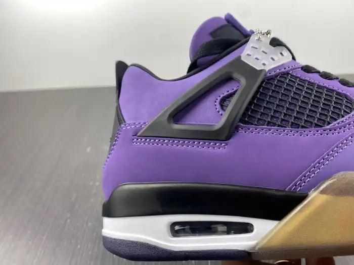 Rep JORDAN 4 RETRO TRAVIS SCOTT PURPLE (FRIENDS AND FAMILY) 766296 LN4