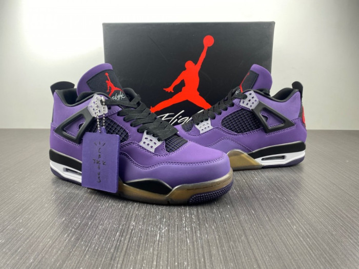 Onekick JORDAN 4 RETRO TRAVIS SCOTT PURPLE (FRIENDS AND FAMILY) 766296 LN4