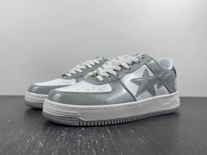 Cheap A Bathing Ape Bape Sta white and grey