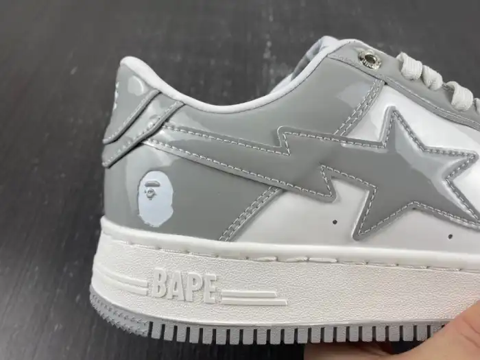 Cheap A Bathing Ape Bape Sta white and grey