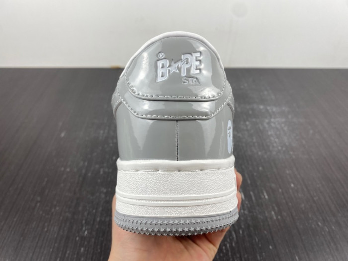 Onekick A Bathing Ape Bape Sta white and grey