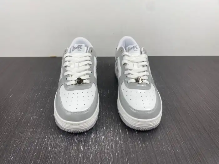 Cheap A Bathing Ape Bape Sta white and grey