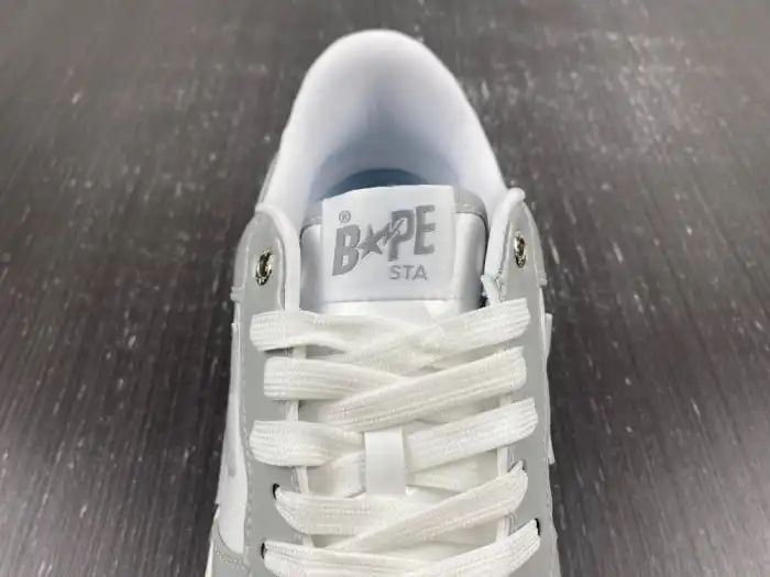 Cheap A Bathing Ape Bape Sta white and grey