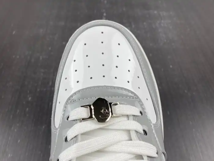 A Bathing Ape Bape Sta white and grey