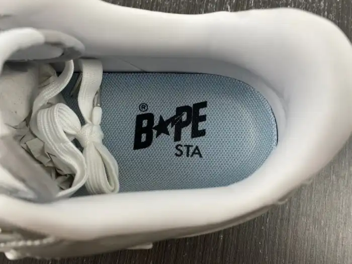 A Bathing Ape Bape Sta white and grey