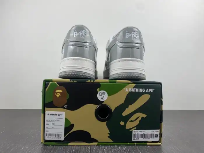 Cheap A Bathing Ape Bape Sta white and grey